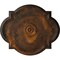 Ekena Millwork Waltz Ceiling Medallion (Fits Canopies up to 5 1/4"), Hand-Painted Rust, 24"W x 20 1/2"H x 1 1/8"P CM24WARUS - alternate 1